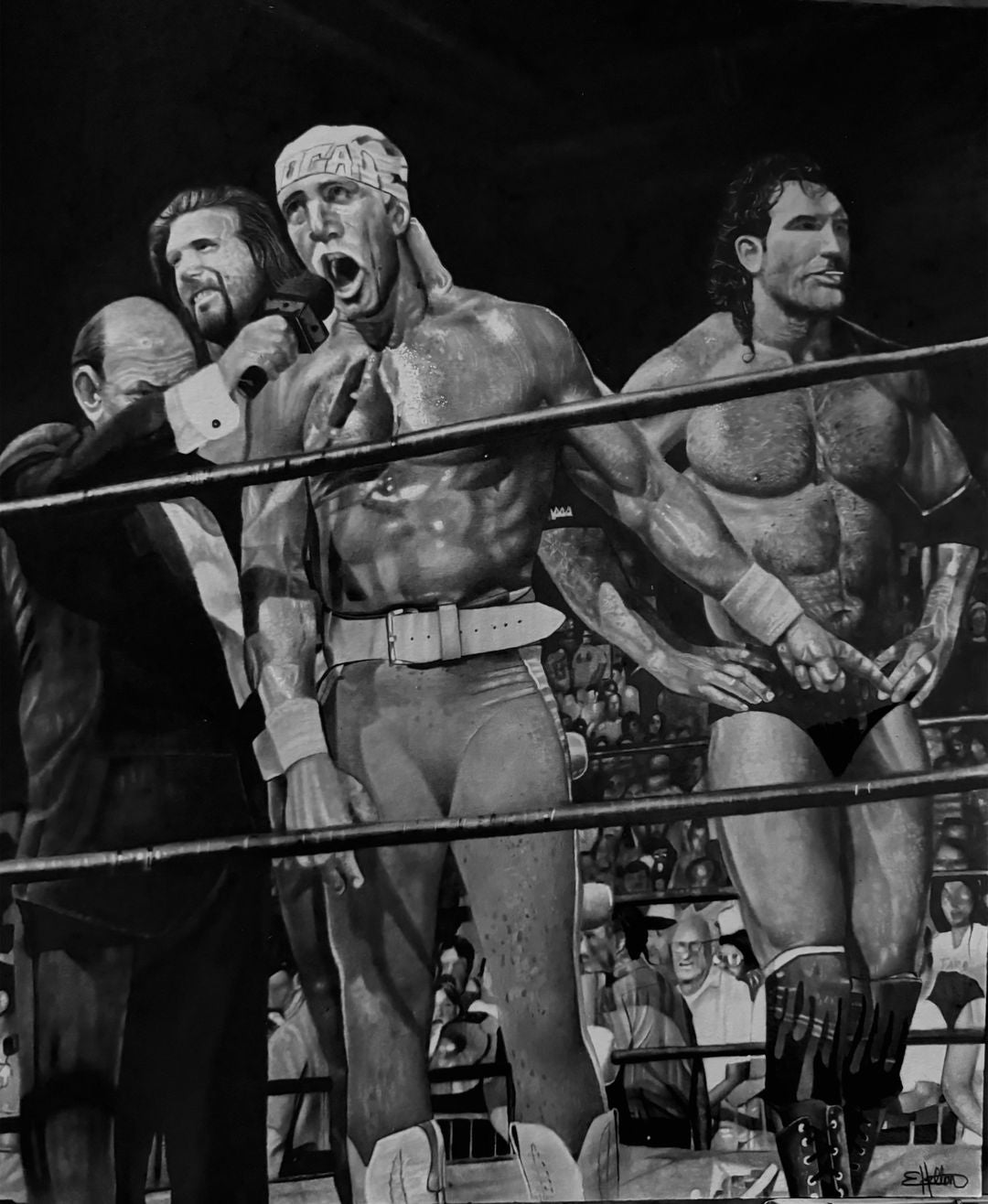 Hulk Hogan nWo Pencil ( 14x17 )